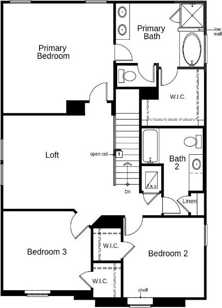 7005 Taruca Ln, Austin, TX 78736 - floor plan / room layout