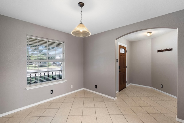 view of tiled empty room