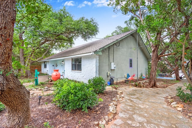 view of rear view of property