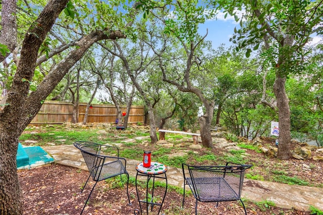 view of yard featuring a patio