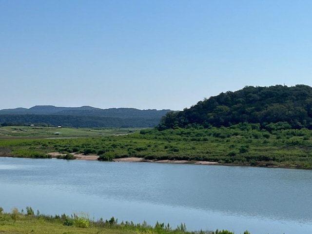 property view of water with a mountain view