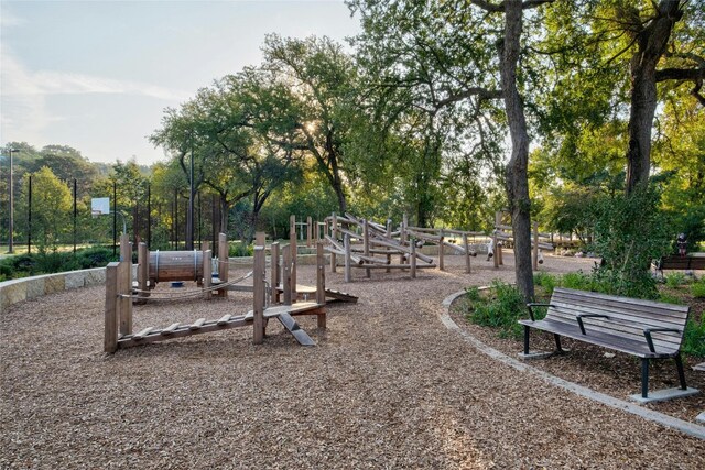 view of jungle gym