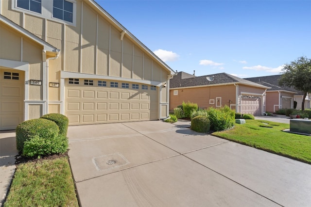 view of home's exterior featuring a garage