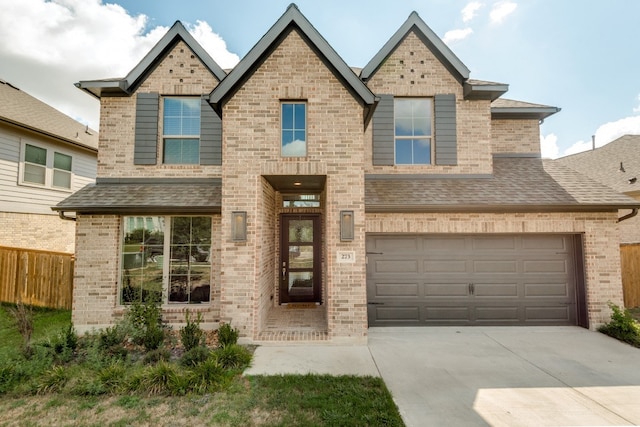 view of front of house featuring a garage