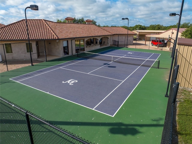 view of sport court