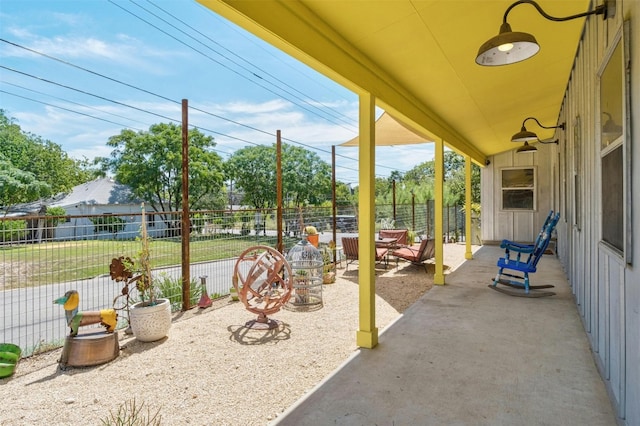 view of patio / terrace with a fenced backyard