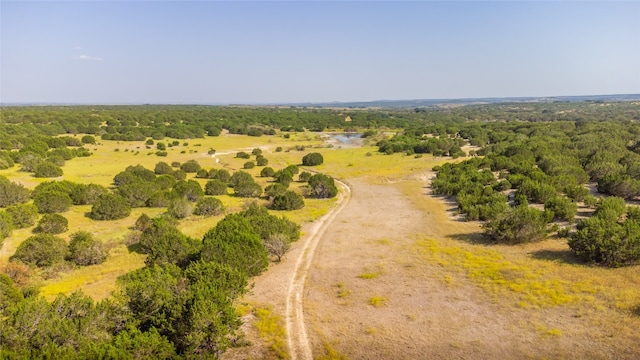 bird's eye view featuring a rural view