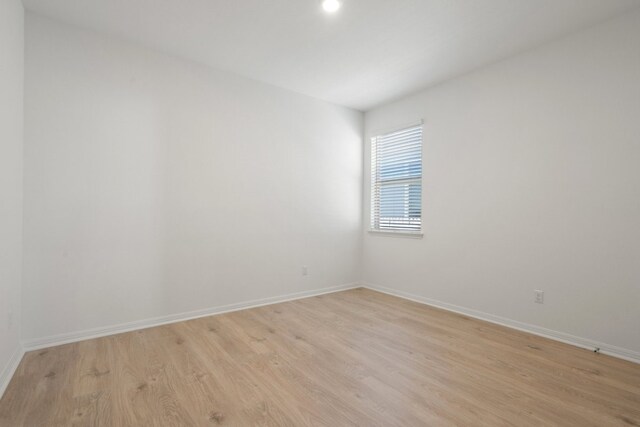 empty room featuring light hardwood / wood-style flooring