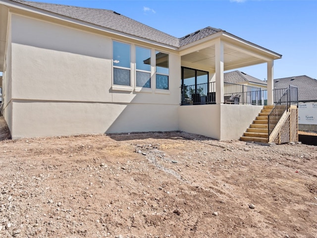 view of rear view of property