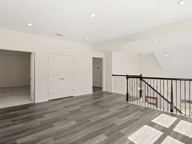 unfurnished room featuring hardwood / wood-style floors