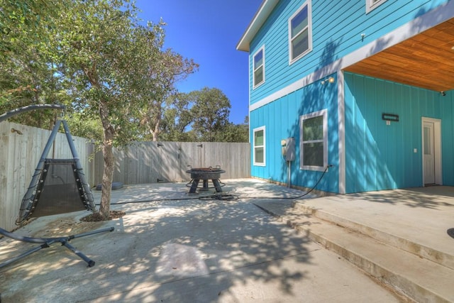 view of patio / terrace featuring a fenced backyard