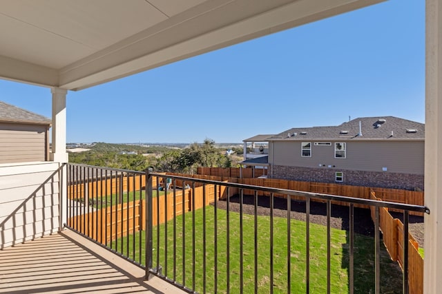 view of balcony