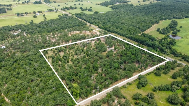 drone / aerial view featuring a rural view