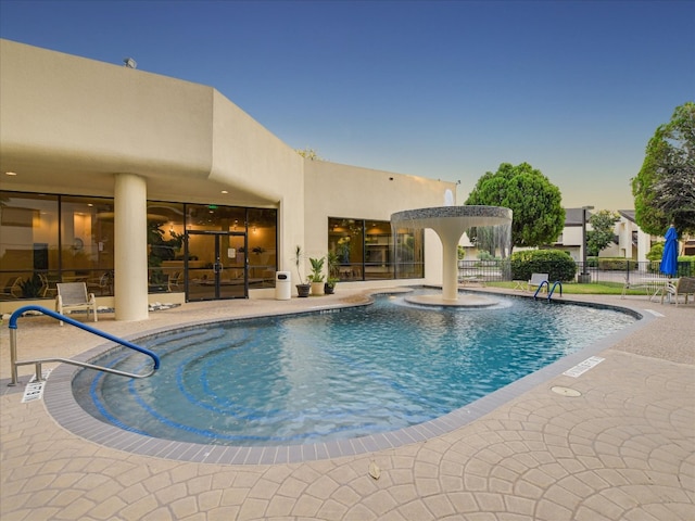 view of pool with a patio