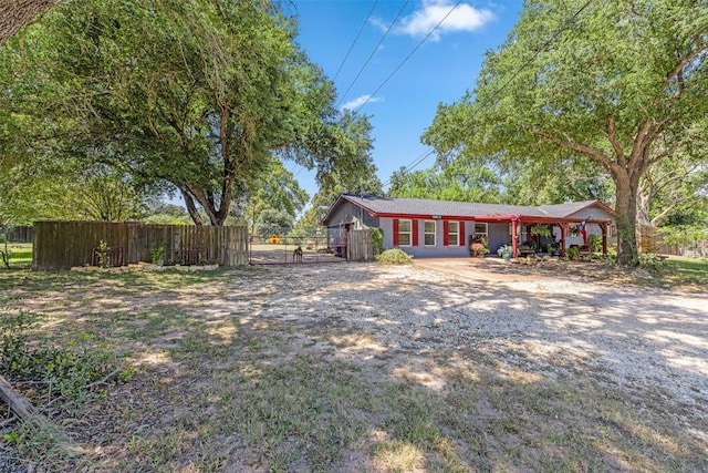 view of ranch-style house