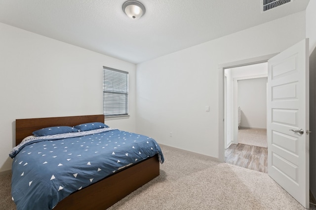 bedroom with carpet floors