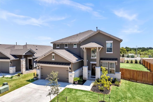 121 Woods Edge Ln, Georgetown, TX 78628 - view of front of home featuring stucco siding, concrete driveway, roof with shingles, and a garage