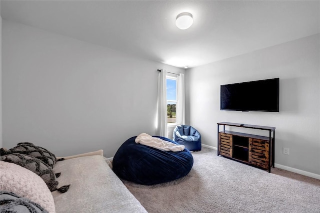 121 Woods Edge Ln, Georgetown, TX 78628 - living area with carpet flooring and baseboards