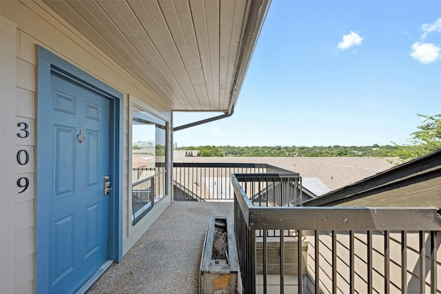 view of balcony