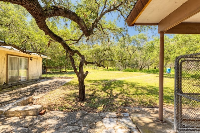 view of yard featuring a patio