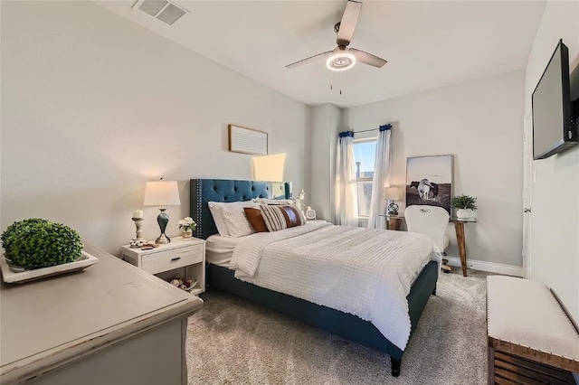 242 Freeman Loop, Liberty Hill, TX 78642 - bedroom with carpet floors and ceiling fan