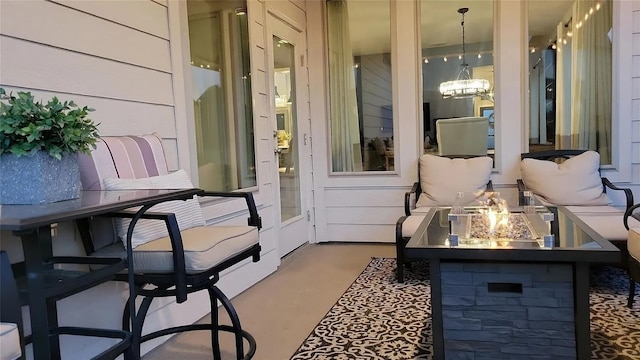 242 Freeman Loop, Liberty Hill, TX 78642 - view of patio / terrace with an outdoor fire pit