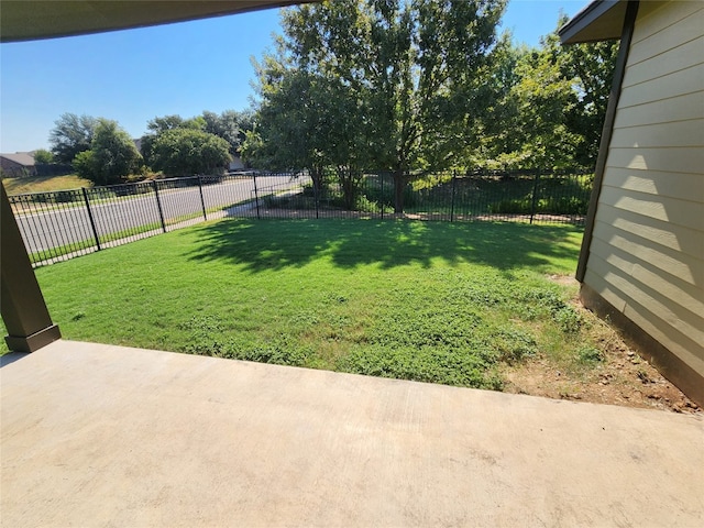 view of yard featuring a patio area