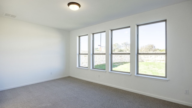 view of carpeted empty room