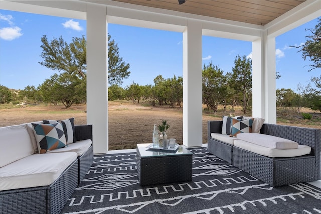 view of patio / terrace with outdoor lounge area