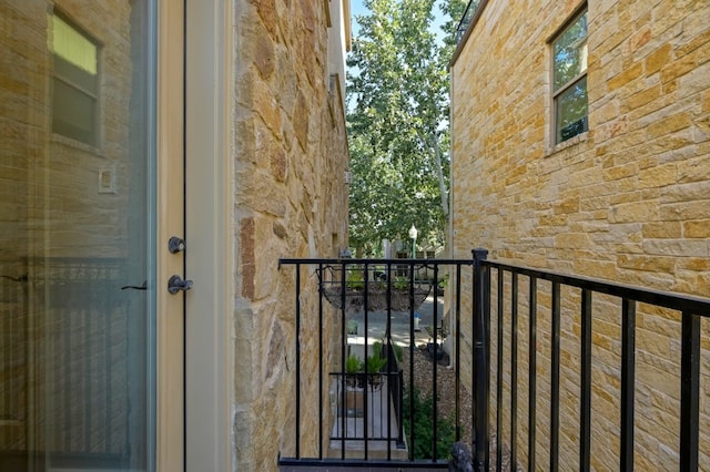 view of balcony