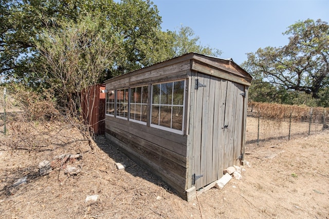 view of outbuilding