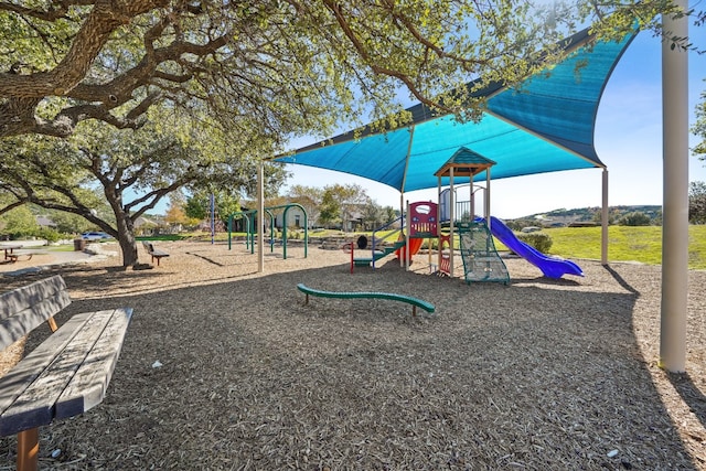 view of jungle gym