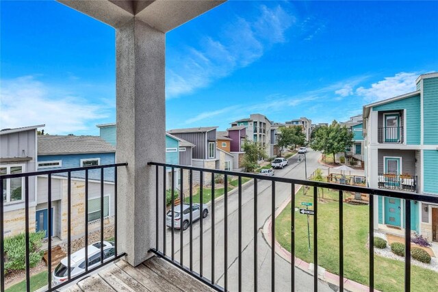 2016 Dinsdale Ln, Austin, TX 78741 - balcony featuring a residential view