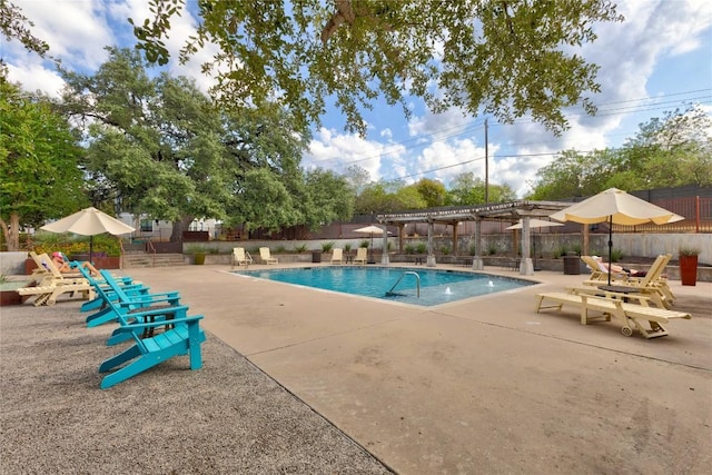 2016 Dinsdale Ln, Austin, TX 78741 - community pool with fence, a patio, and a pergola