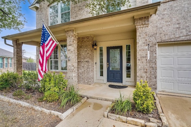 property entrance with a porch