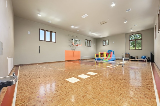 view of basketball court with community basketball court