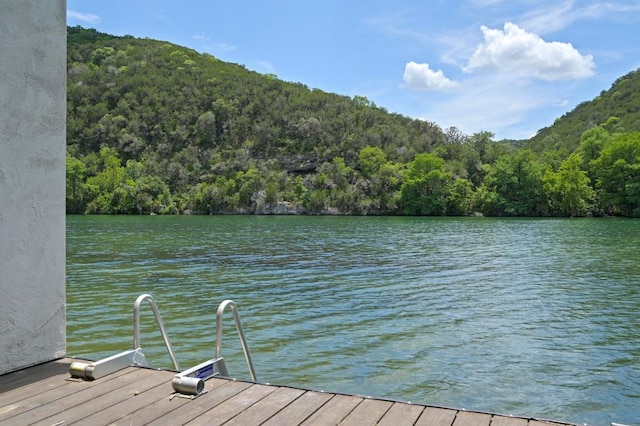13414 Shore Vista Dr, Austin, TX 78732 - dock featuring a forest view and a water view