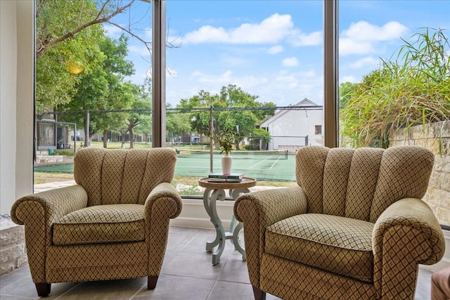 view of sunroom / solarium