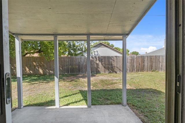 unfurnished sunroom with a wealth of natural light