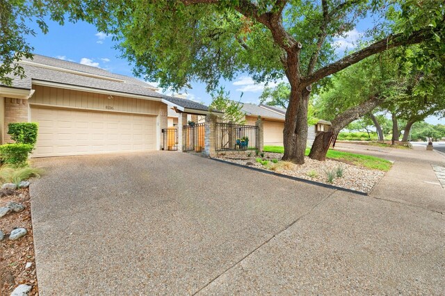 ranch-style house with a garage