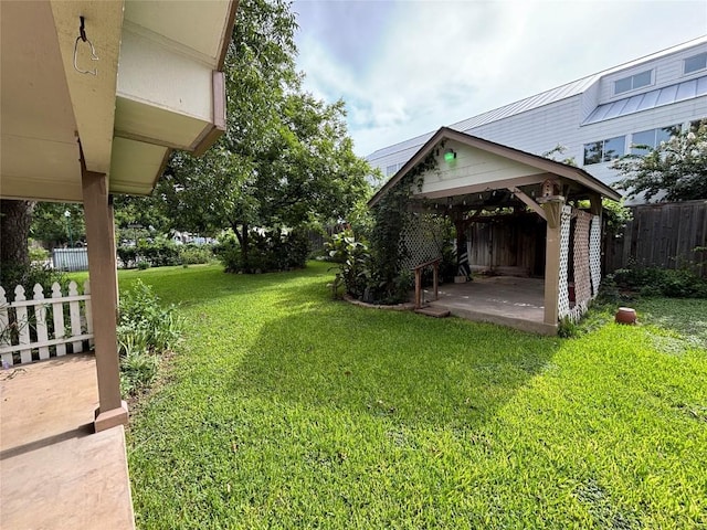 510 S Church St, Georgetown, TX 78626 - view of yard featuring a gazebo and a patio area