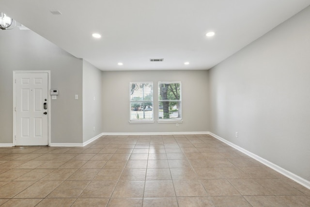 view of tiled empty room