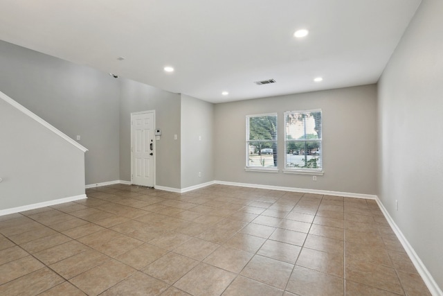 view of tiled empty room