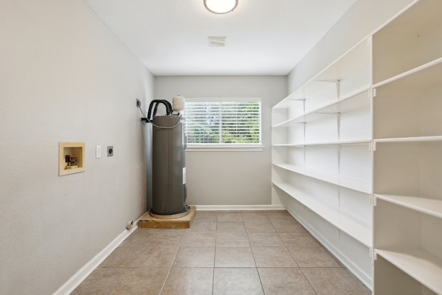 interior space with water heater