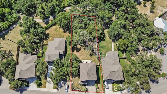 birds eye view of property featuring a residential view