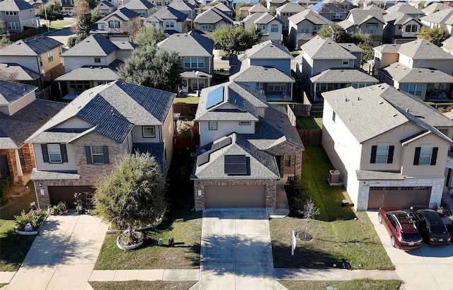 birds eye view of property featuring a residential view