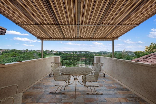 view of balcony