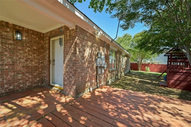 view of deck