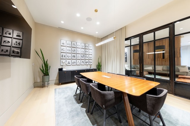 view of dining area