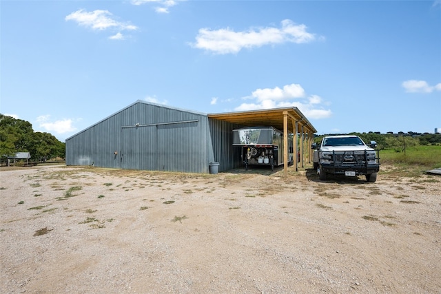 view of outbuilding